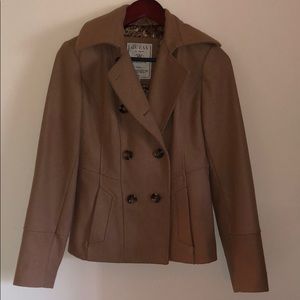 Camel Guess Pea Coat Size S